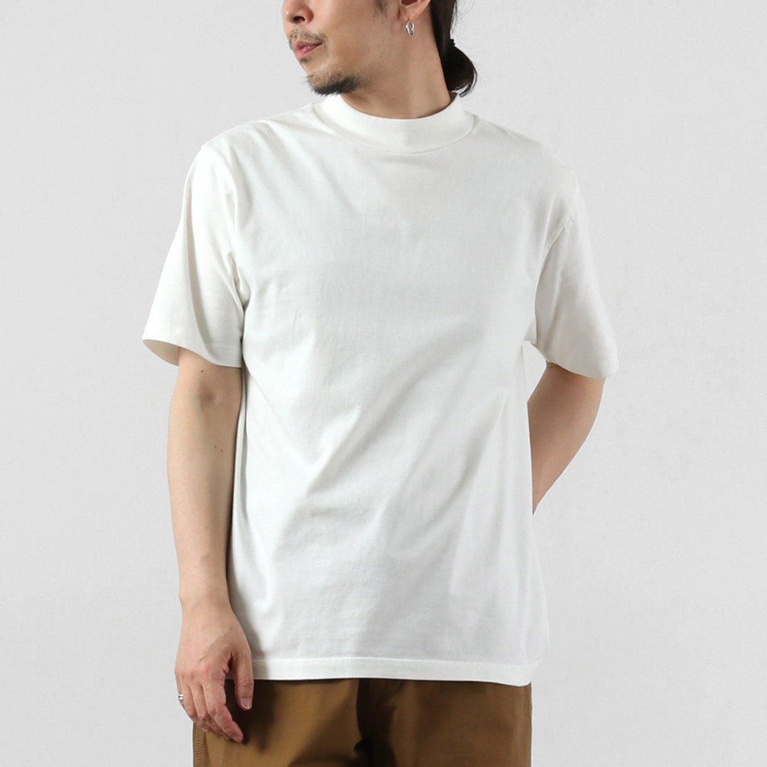HEALTHKNIT / US Cotton Universal Mock Neck Short Sleeve T-Shirt