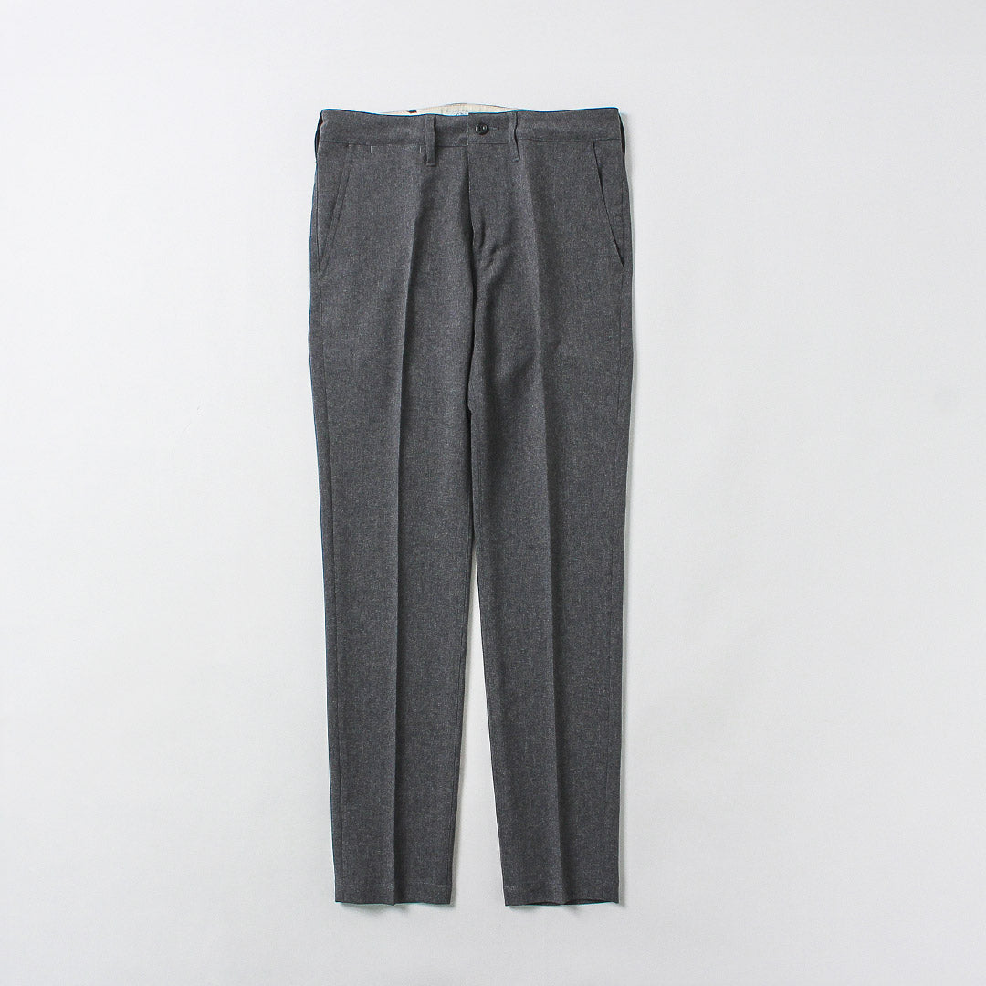 Blue refabric / Summer Officer Tapered Trousers