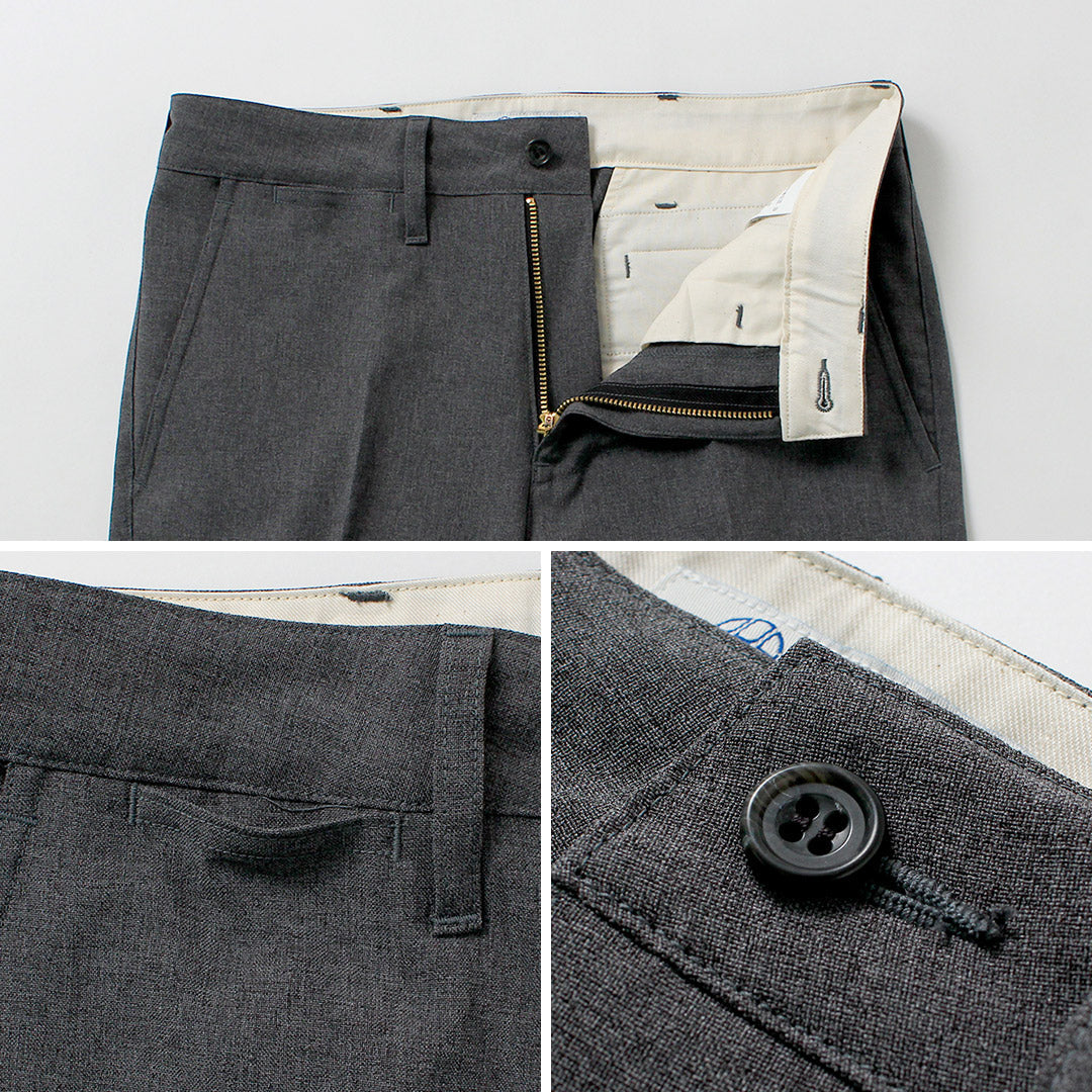 Refabric bleu / Pantalon fuselé Officier d'été