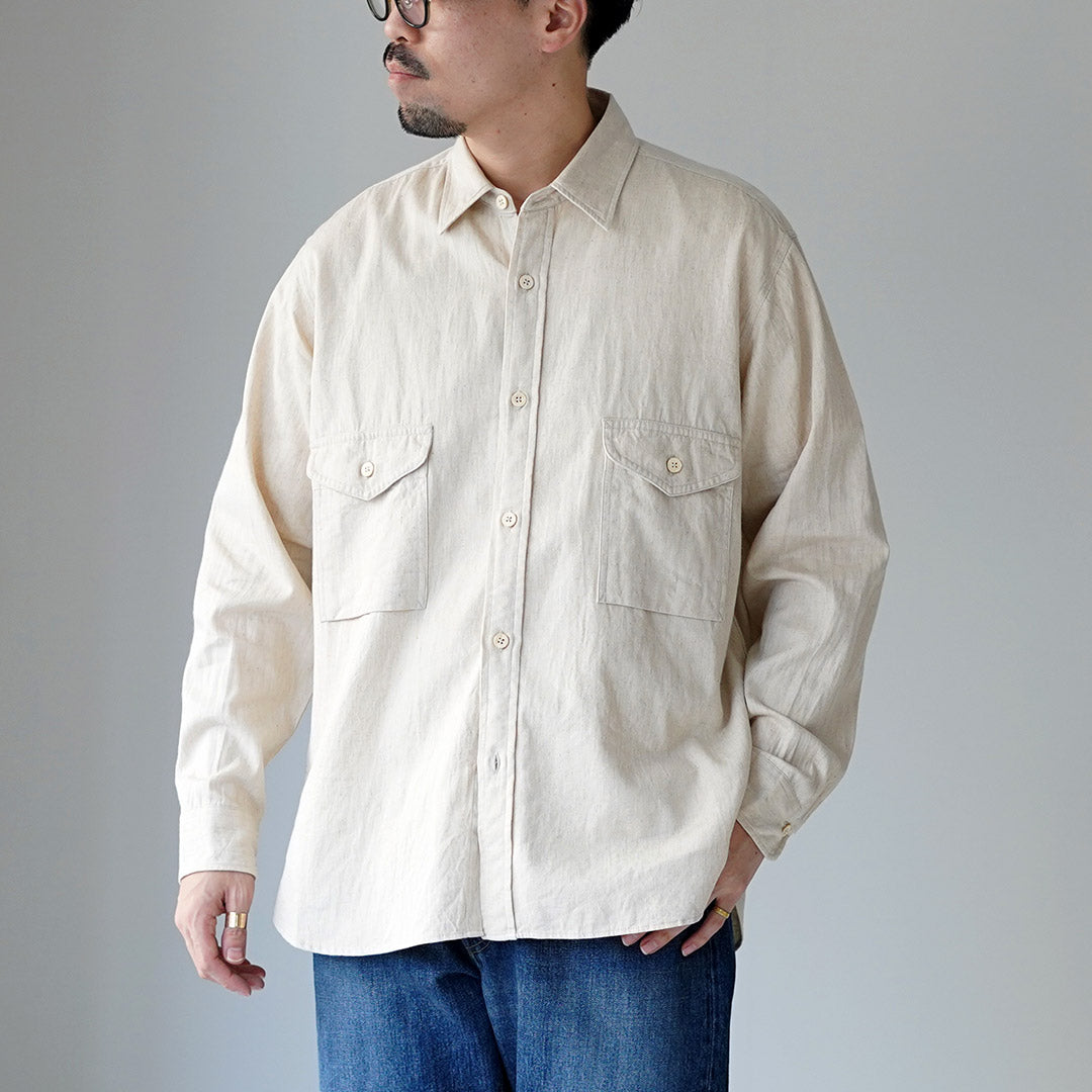 KEMA DESIGNS / Camisa campesina de lino y algodón