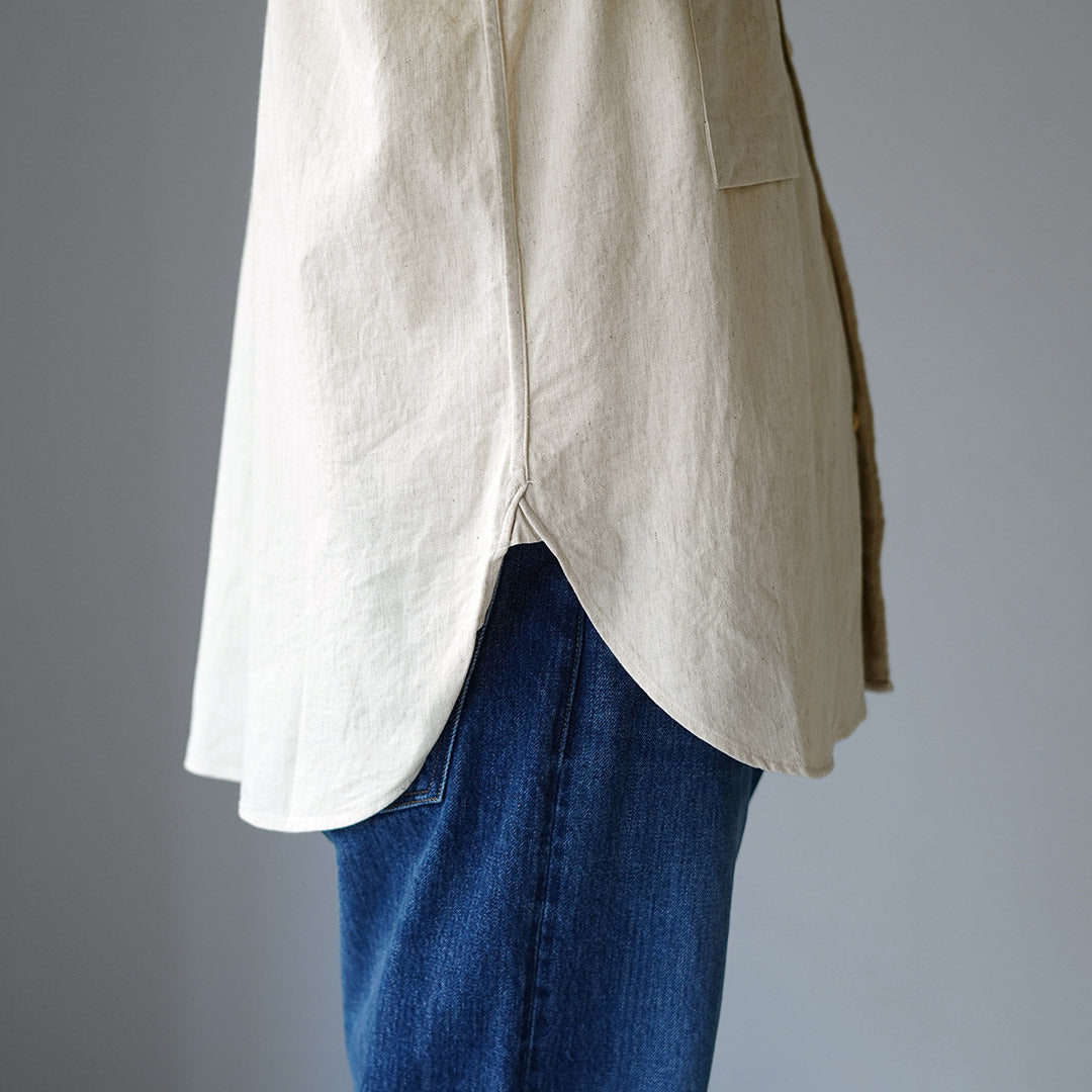 KEMA DESIGNS / Camisa campesina de lino y algodón