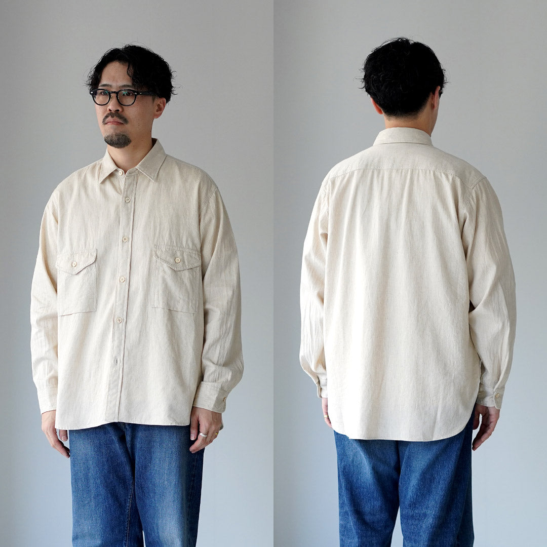 KEMA DESIGNS / Camisa campesina de lino y algodón