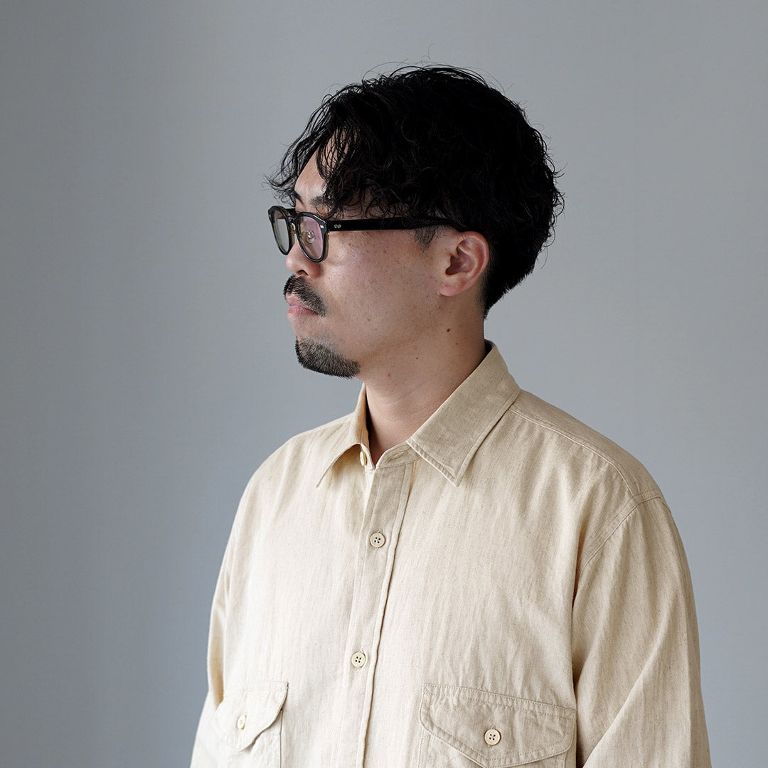 KEMA DESIGNS / Camisa campesina de lino y algodón
