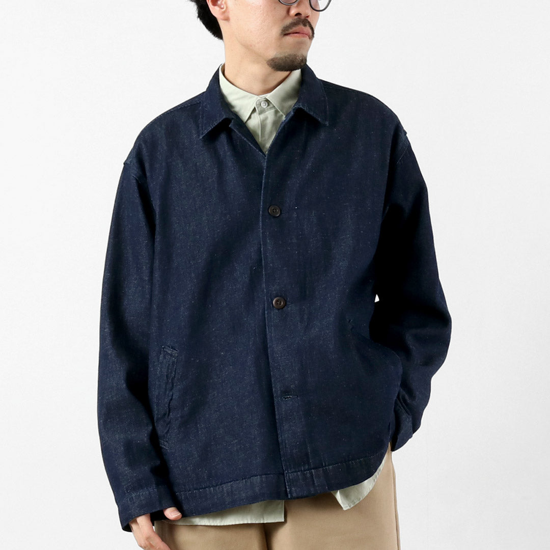 GOHEMP / 9oz Cotton Hemp Denim Overshirt-Coat GOHEMP × KEMA DESIGNS