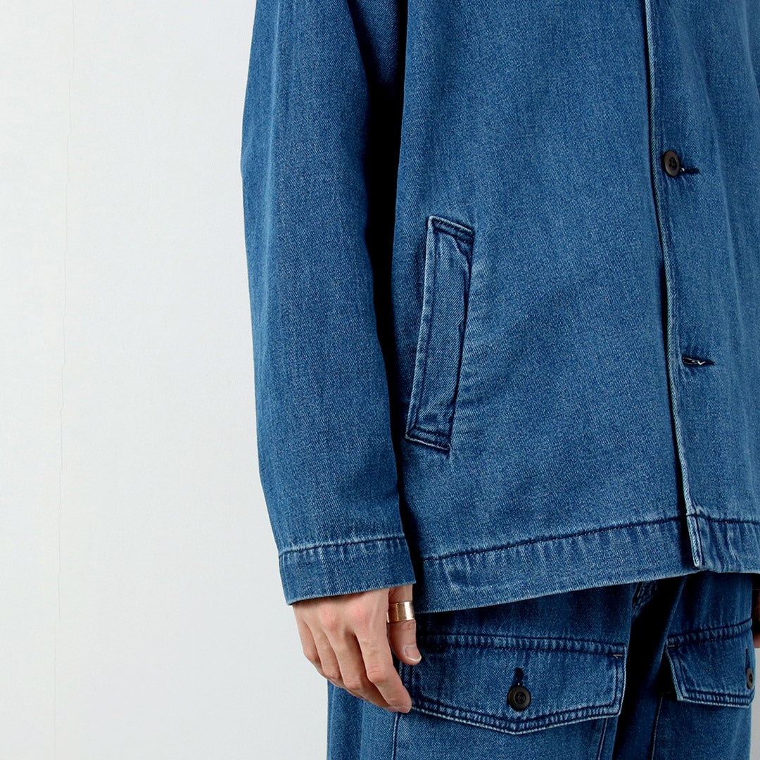 GOHEMP / 9oz Cotton Hemp Denim Overshirt-Coat GOHEMP × KEMA DESIGNS