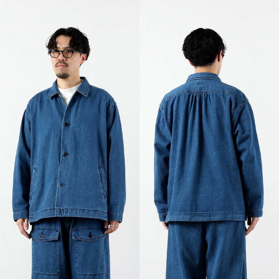 GOHEMP / 9oz Cotton Hemp Denim Overshirt-Coat GOHEMP × KEMA DESIGNS