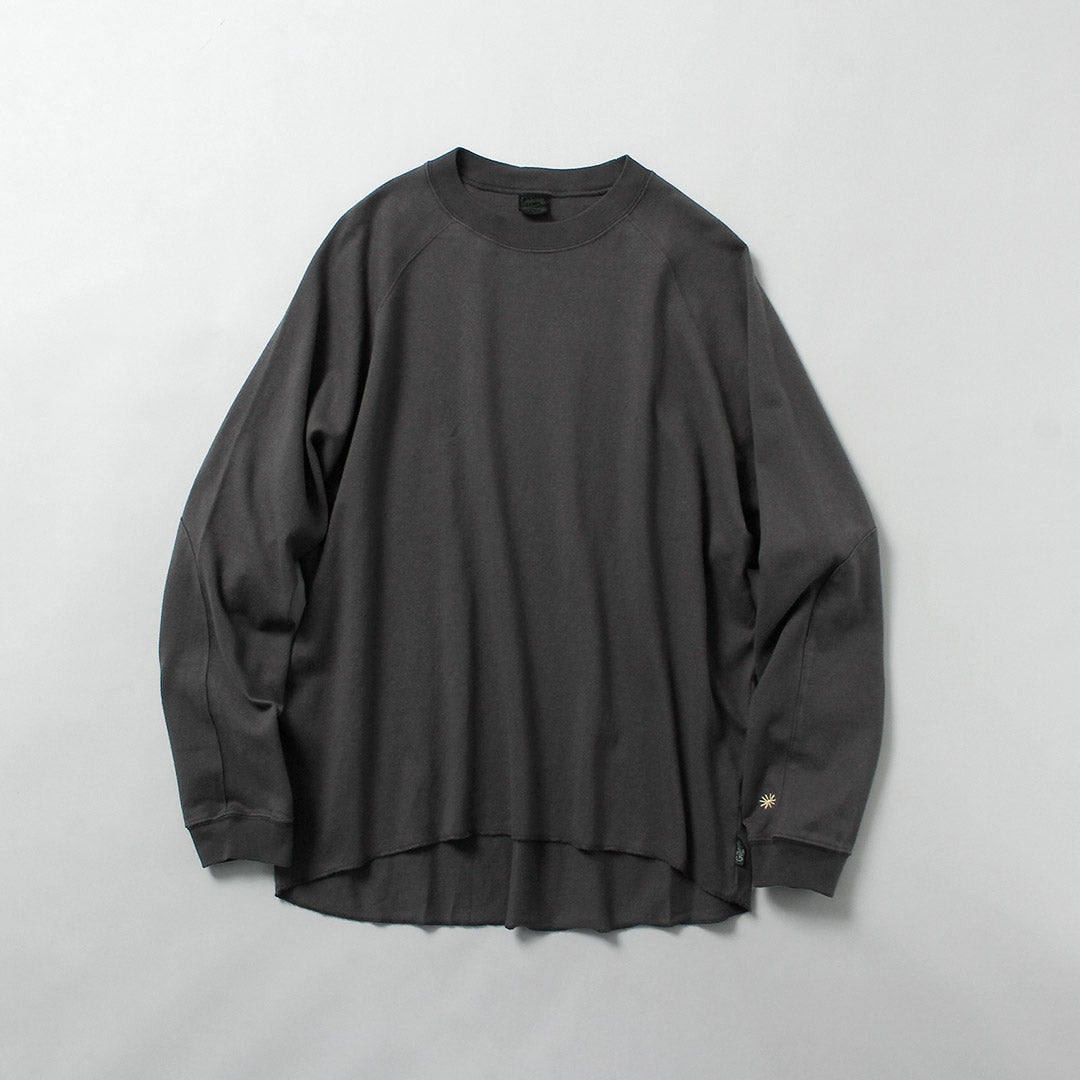 GOHEMP / 독점 10oz 대마 코튼 긴팔 라운드 밑단 티셔츠 GOHEMP × KEMA DESIGNS 티셔츠