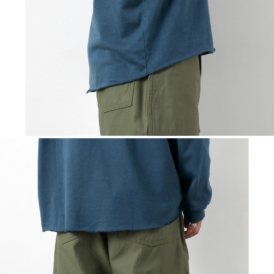 GOHEMP / 독점 10oz 대마 코튼 긴팔 라운드 밑단 티셔츠 GOHEMP × KEMA DESIGNS 티셔츠