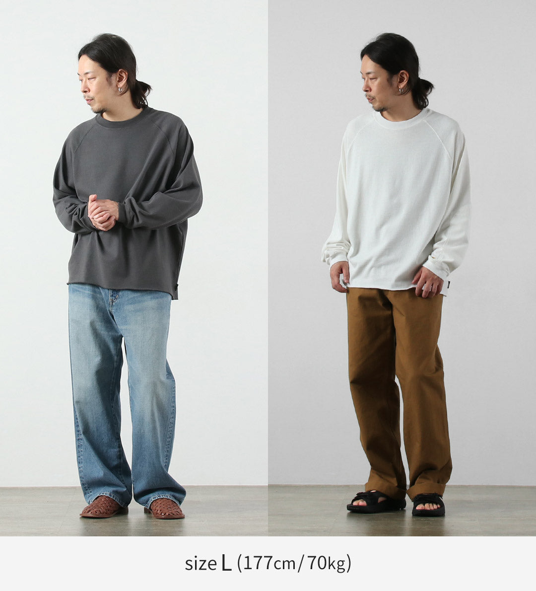 GOHEMP / 독점 10oz 대마 코튼 긴팔 라운드 밑단 티셔츠 GOHEMP × KEMA DESIGNS 티셔츠