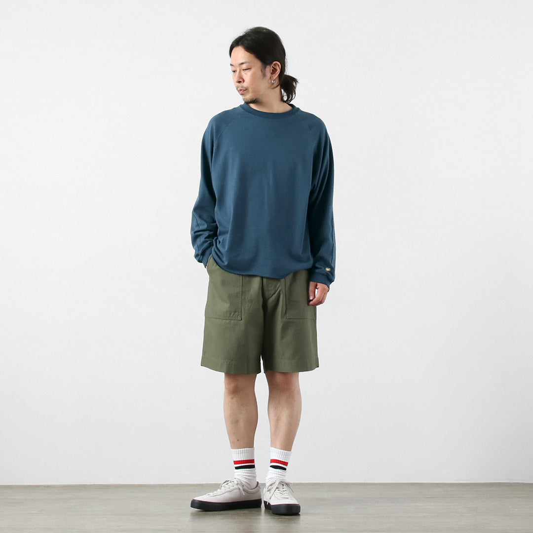 GOHEMP / 독점 10oz 대마 코튼 긴팔 라운드 밑단 티셔츠 GOHEMP × KEMA DESIGNS 티셔츠