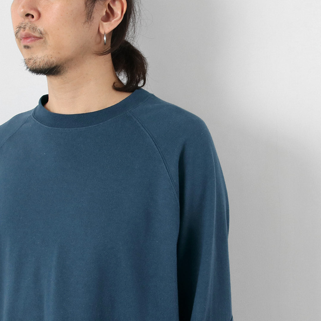 GOHEMP / 독점 10oz 대마 코튼 긴팔 라운드 밑단 티셔츠 GOHEMP × KEMA DESIGNS 티셔츠
