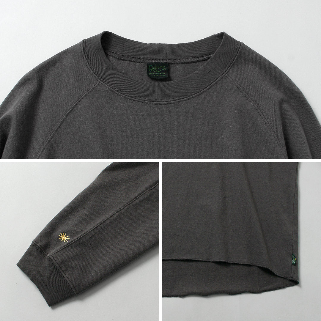 GOHEMP / 독점 10oz 대마 코튼 긴팔 라운드 밑단 티셔츠 GOHEMP × KEMA DESIGNS 티셔츠