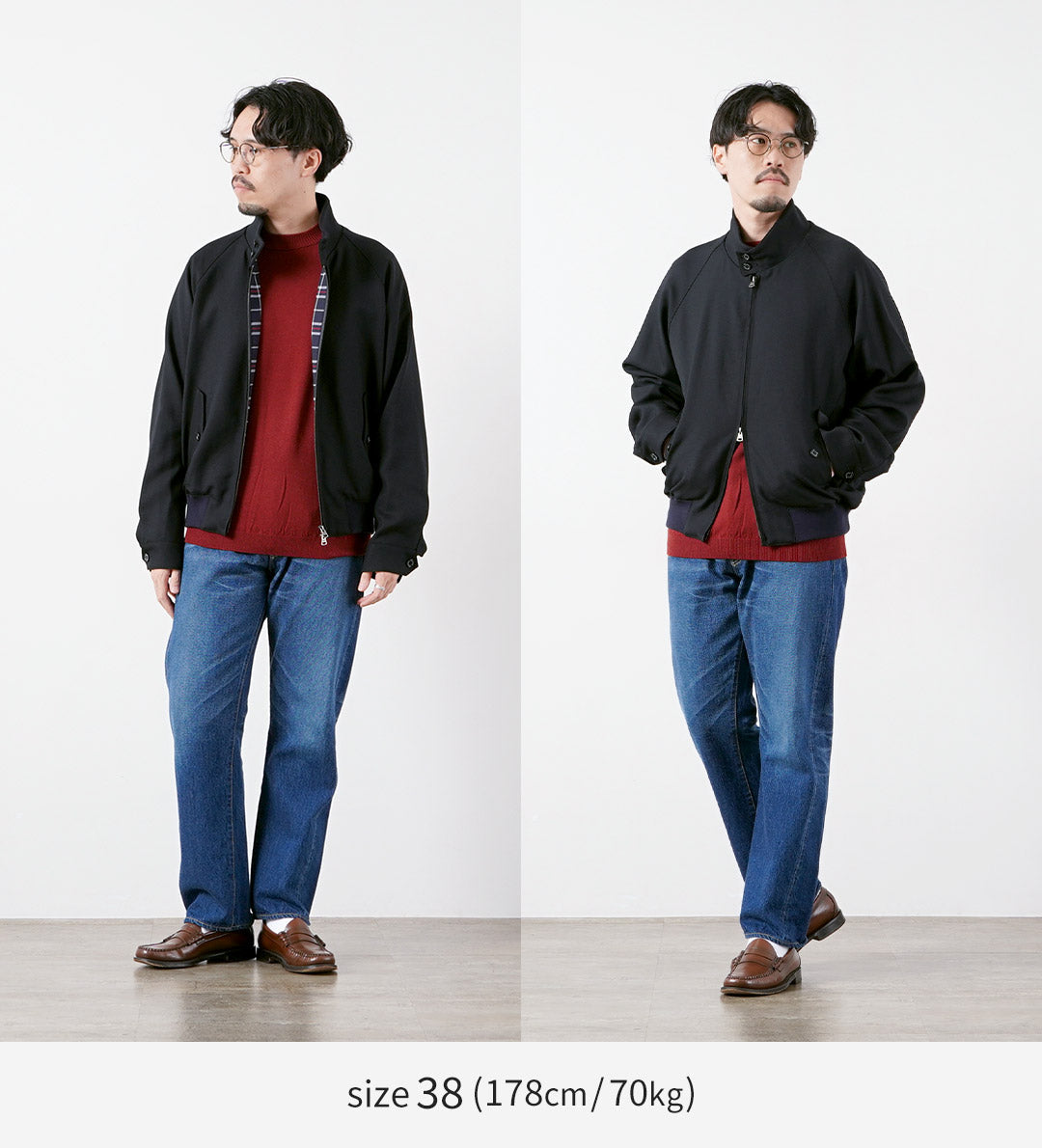 TRADITIONAL WEATHERWEAR / DENBIGH Wool Gabardine Swing Top Blouson