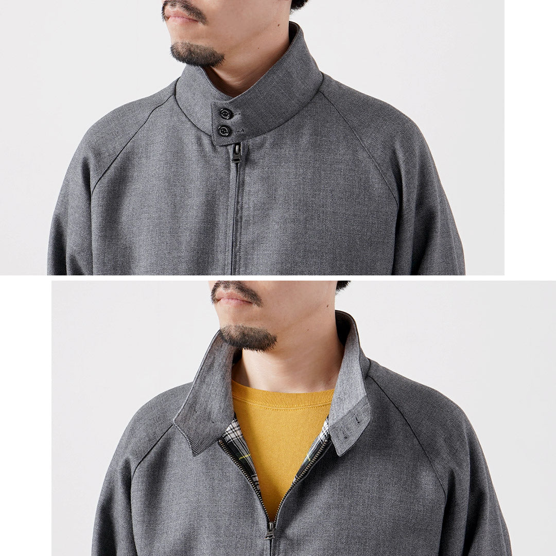 TRADITIONAL WEATHERWEAR / DENBIGH Wool Gabardine Swing Top Blouson