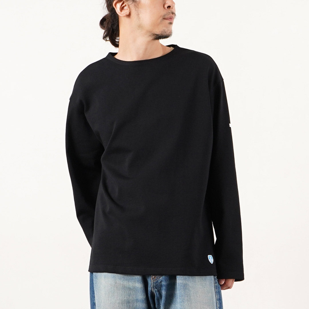 ORCIVAL / Crew Neck Long Sleeve Pullover French Basque Shirt