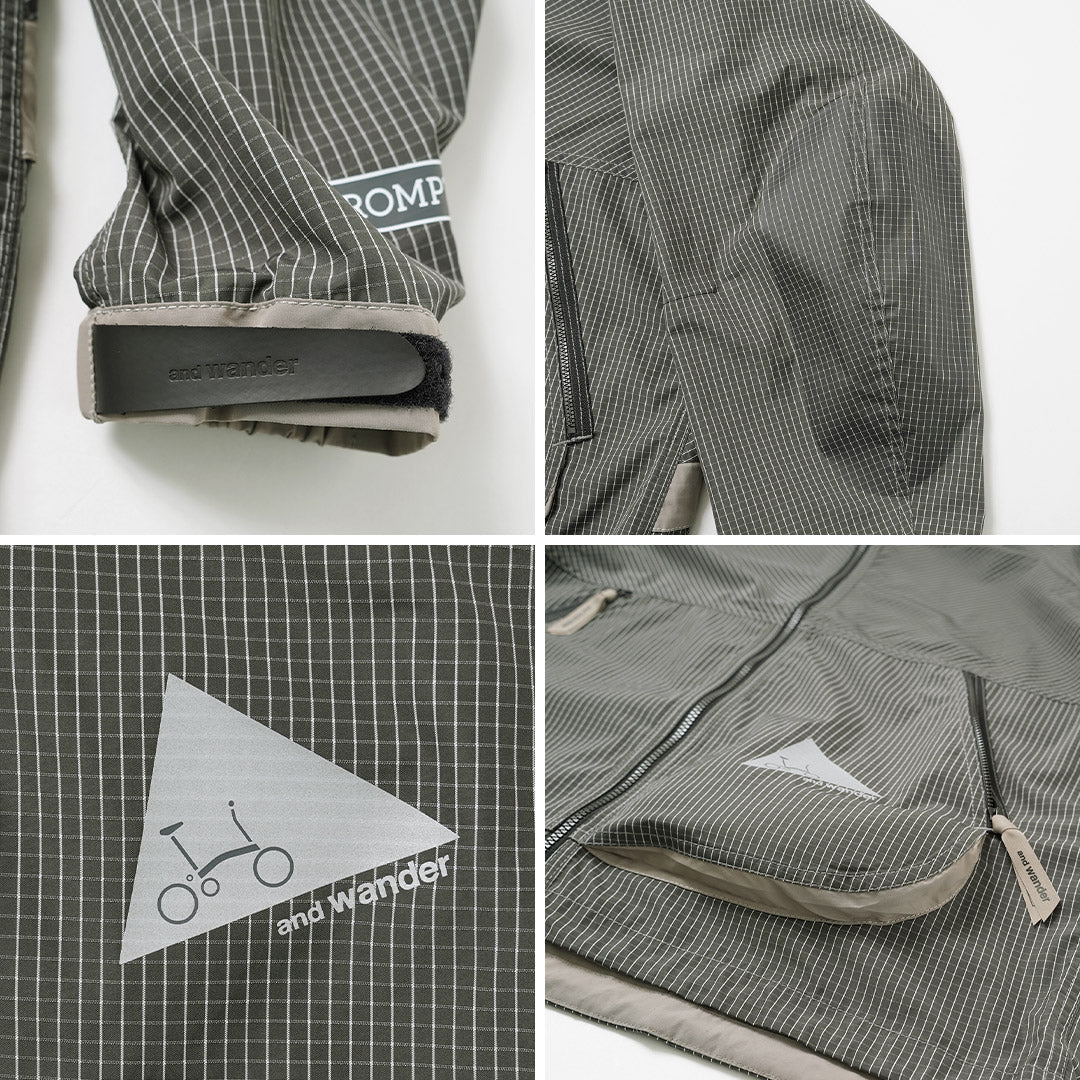 AND WANDER / Reflective Rip Hoodie
