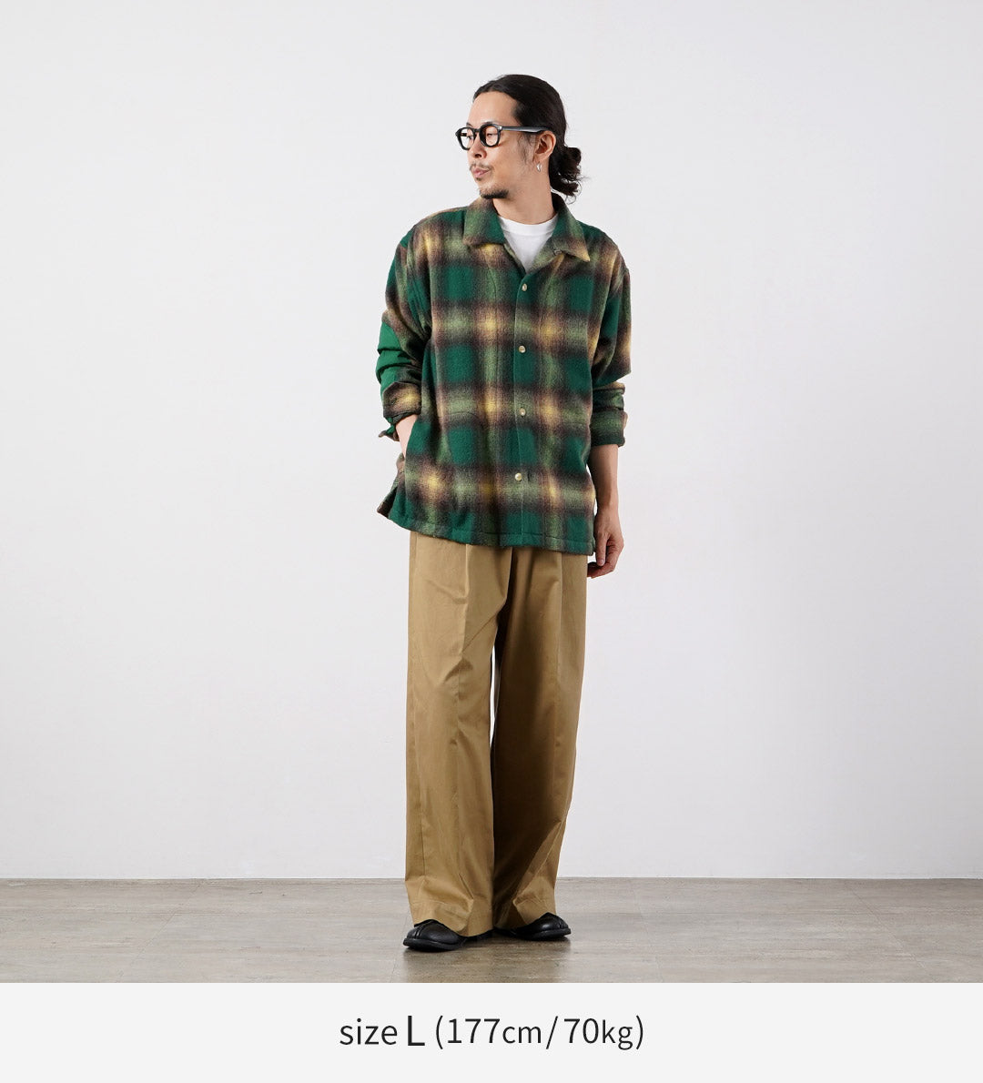 NORBIT / Camisa a cuadros degradados