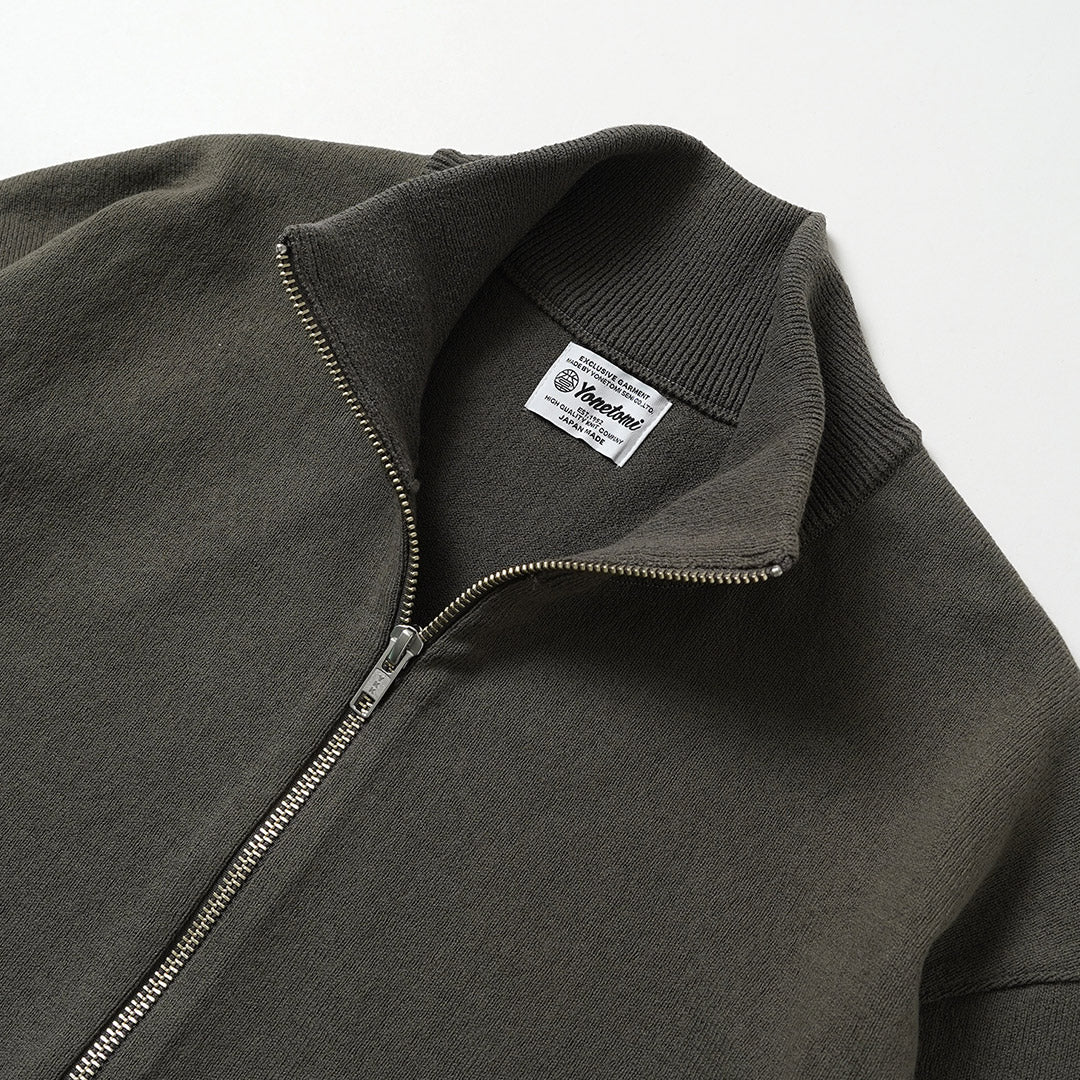 YONETOMI NEW BASIC / Wave Cotton Drivers Blouson en tricot