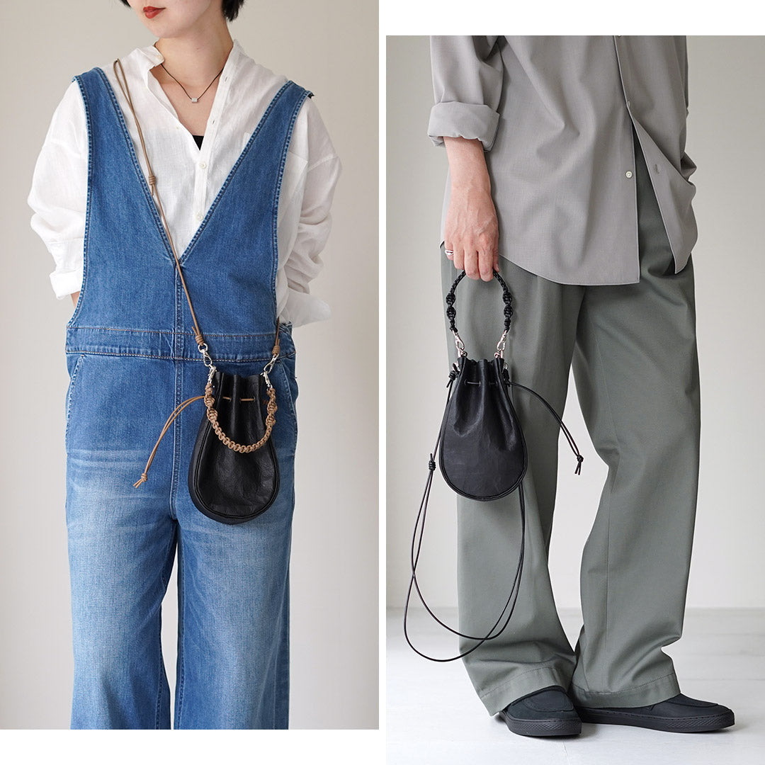 SENTI / Dyneema Leather Medicine Bag M with Hand Strap