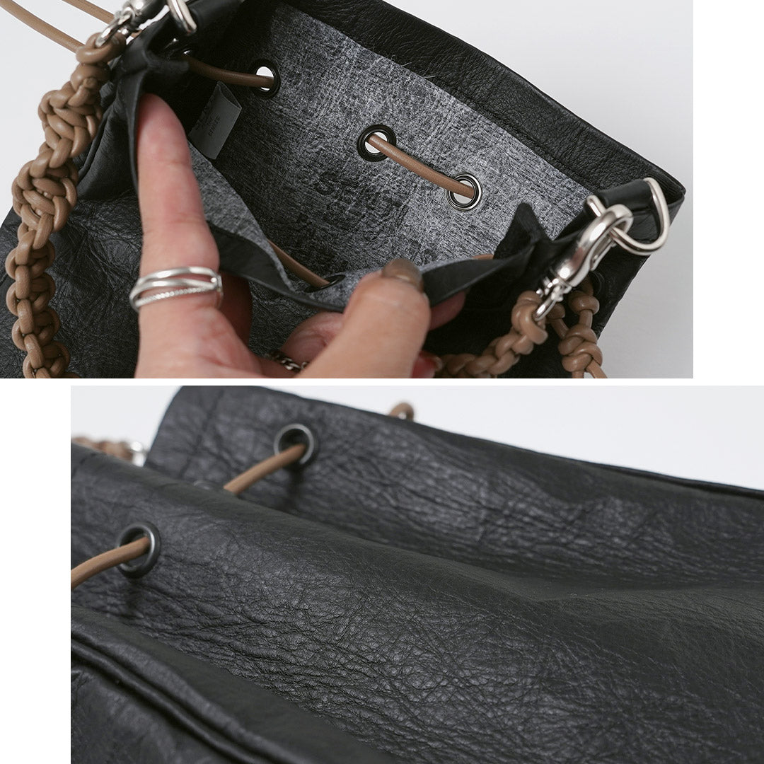 SENTI / Dyneema Leather Medicine Bag M with Hand Strap