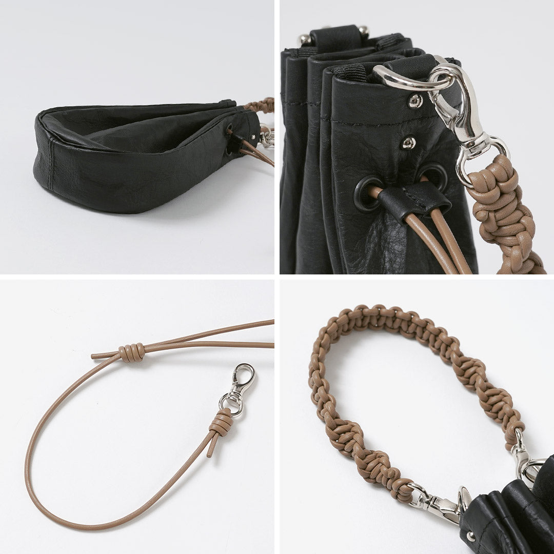 SENTI / Dyneema Leather Medicine Bag M with Hand Strap
