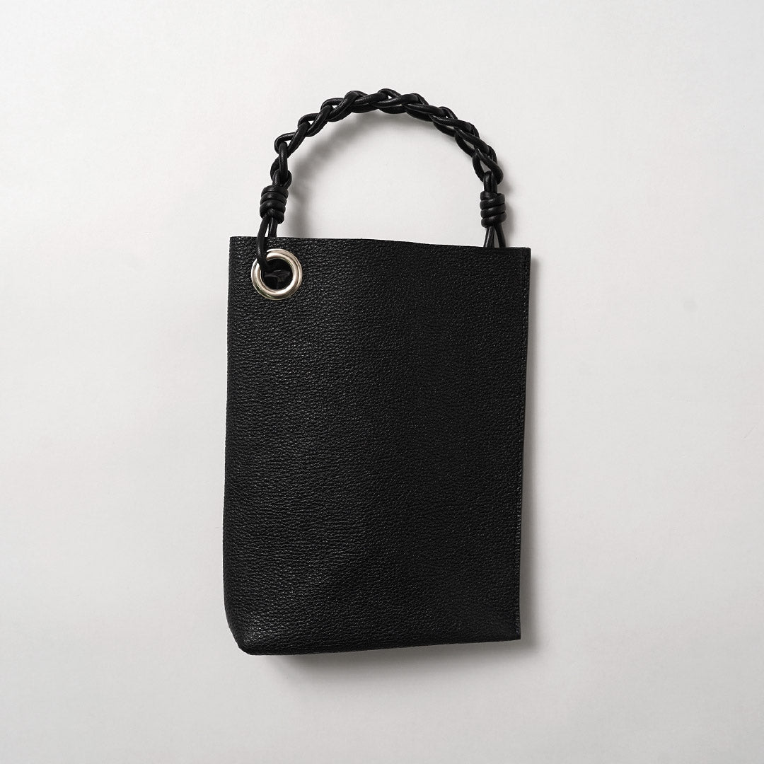 SENTI / Shrunken Leather Chain-Handle Mini Handbag