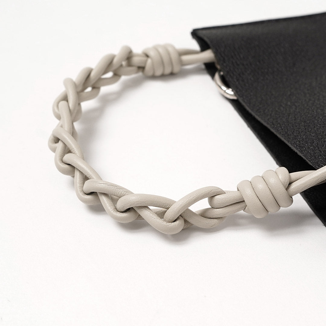SENTI / Shrunken Leather Chain-Handle Mini Handbag