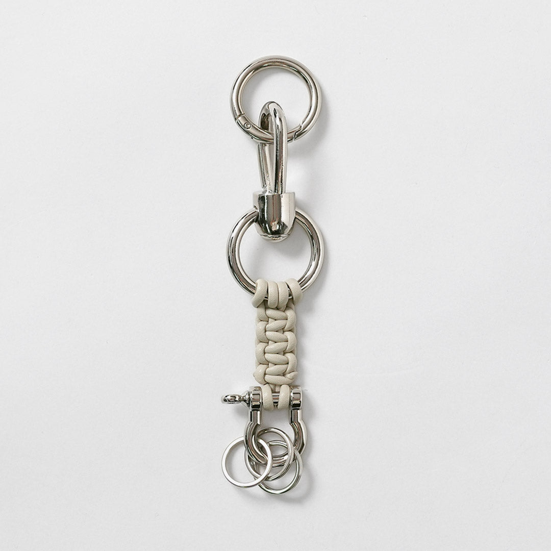 SENTI / Braided Leather Keychain