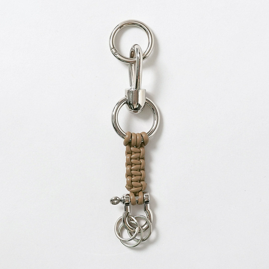 SENTI / Braided Leather Keychain