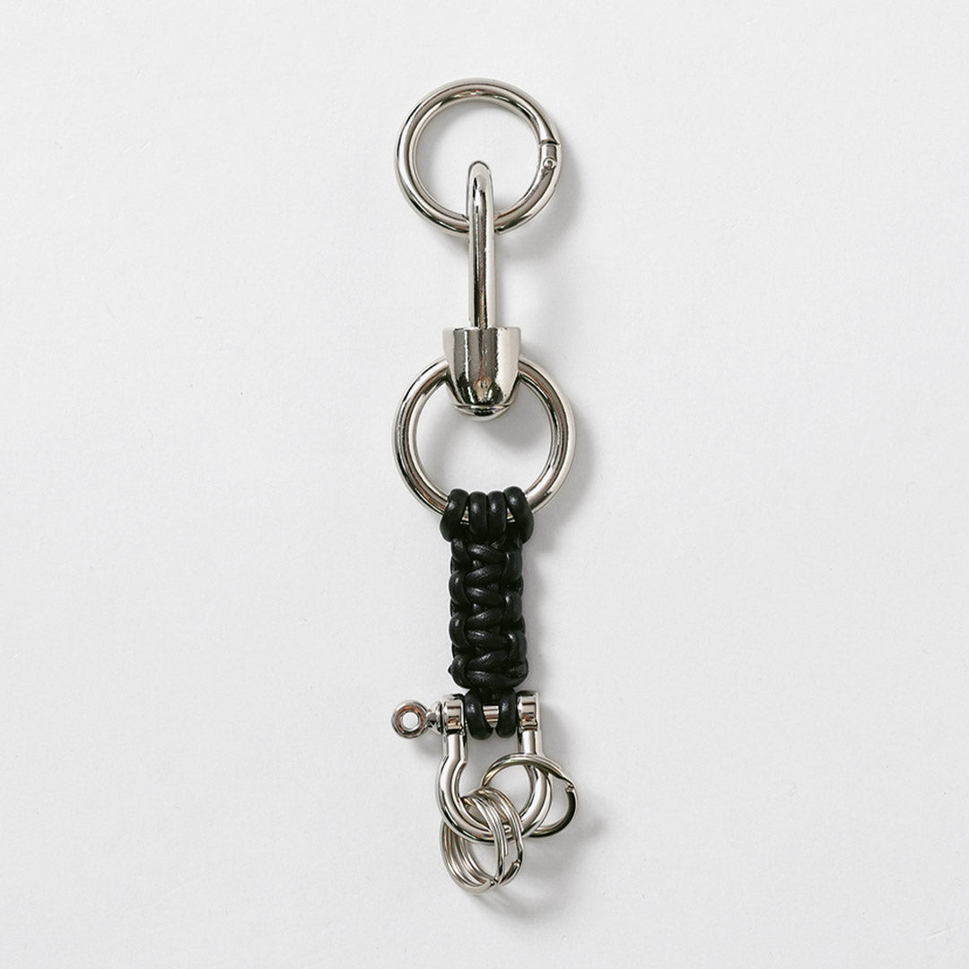 SENTI / Braided Leather Keychain