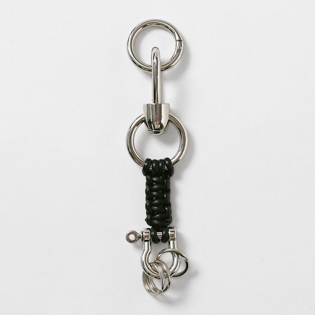 SENTI / Braided Leather Keychain