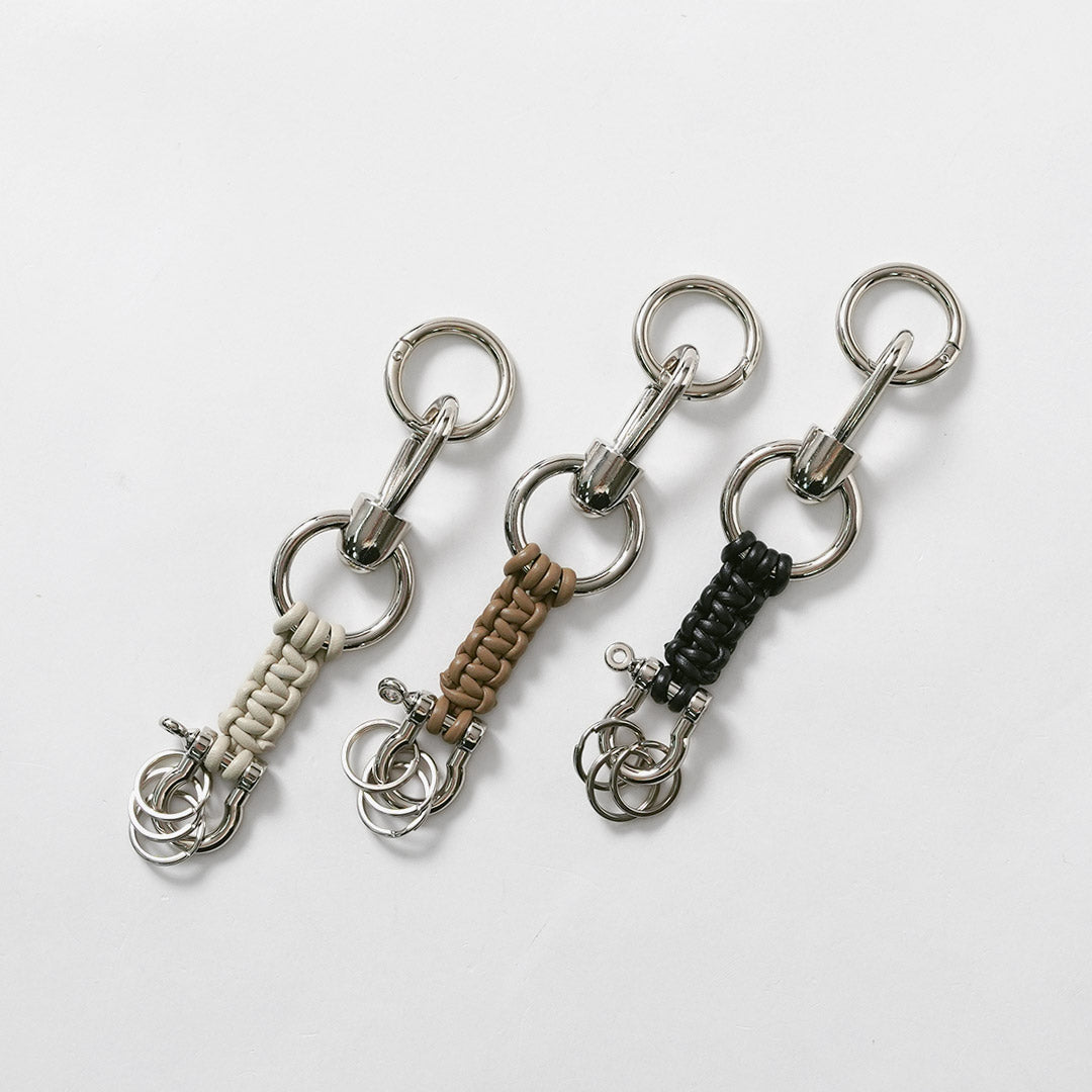 SENTI / Braided Leather Keychain