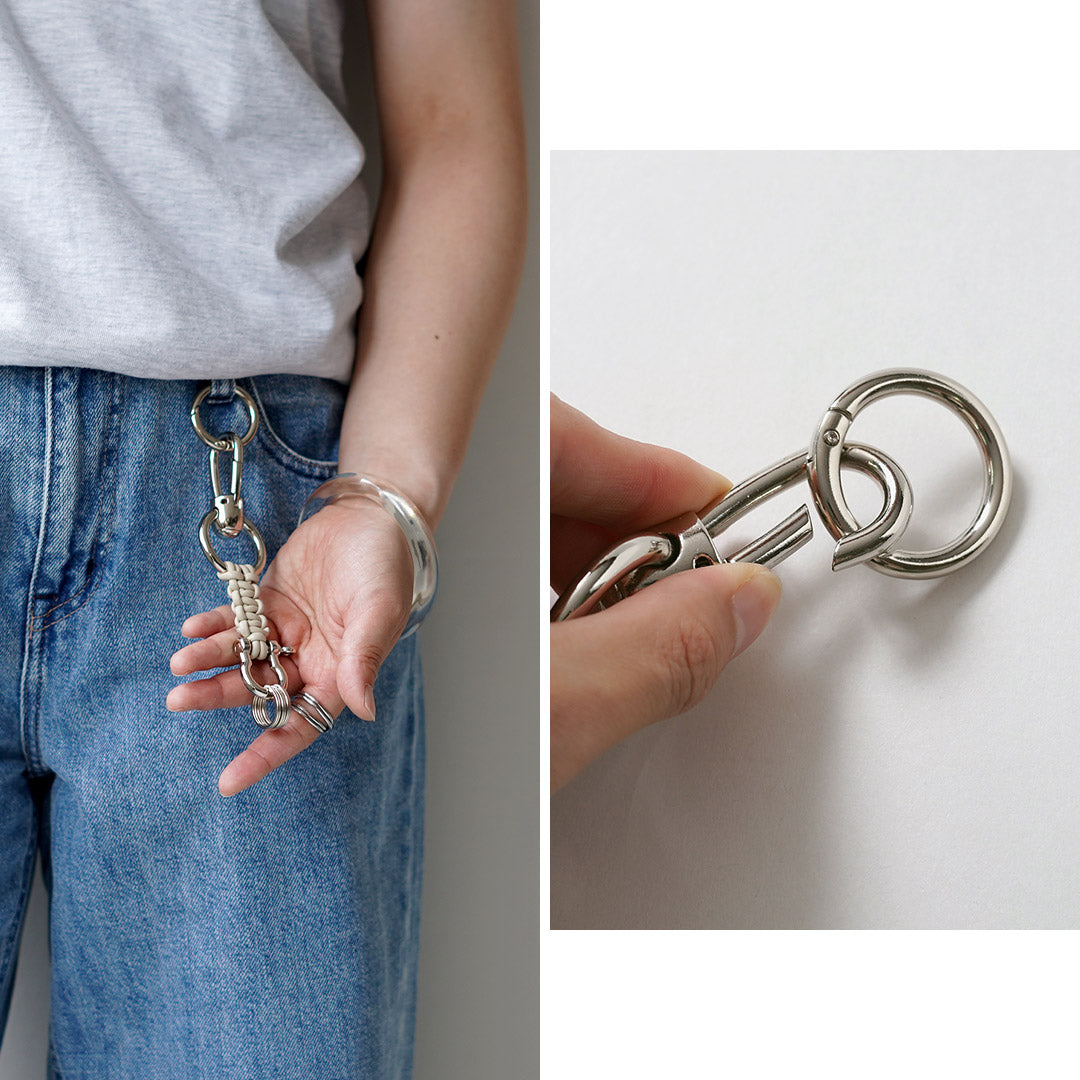 SENTI / Braided Leather Keychain