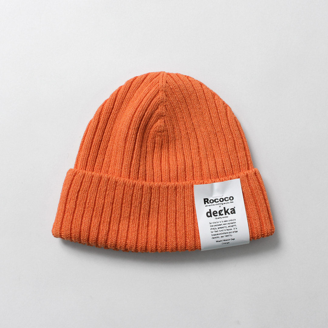 DECKA QUALITY SOCKS / Washi × Cotton Knit Cap