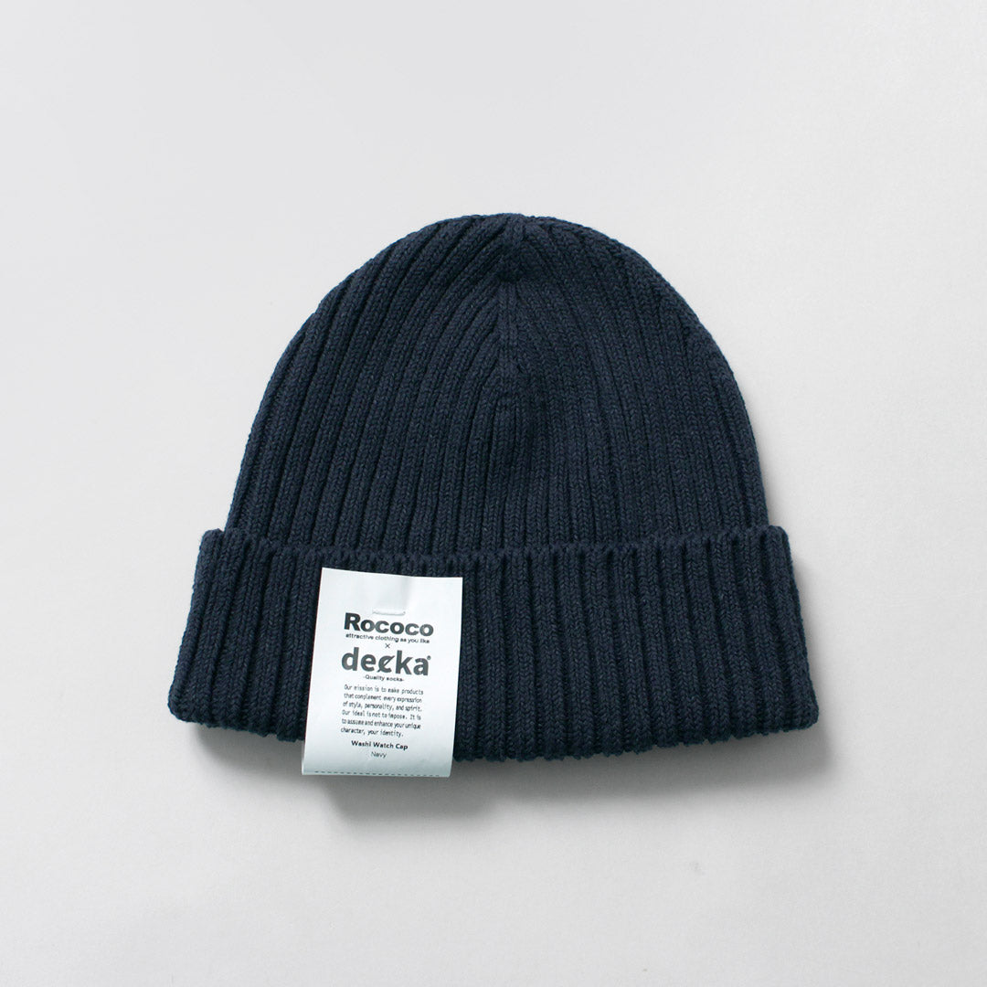 DECKA QUALITY SOCKS / Washi × Cotton Knit Cap