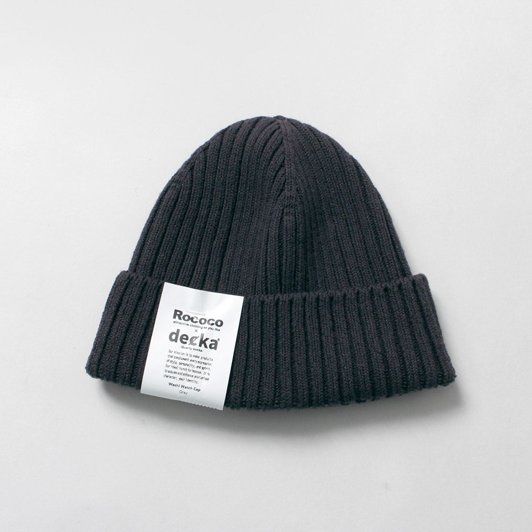 DECKA QUALITY SOCKS / Washi × Cotton Knit Cap