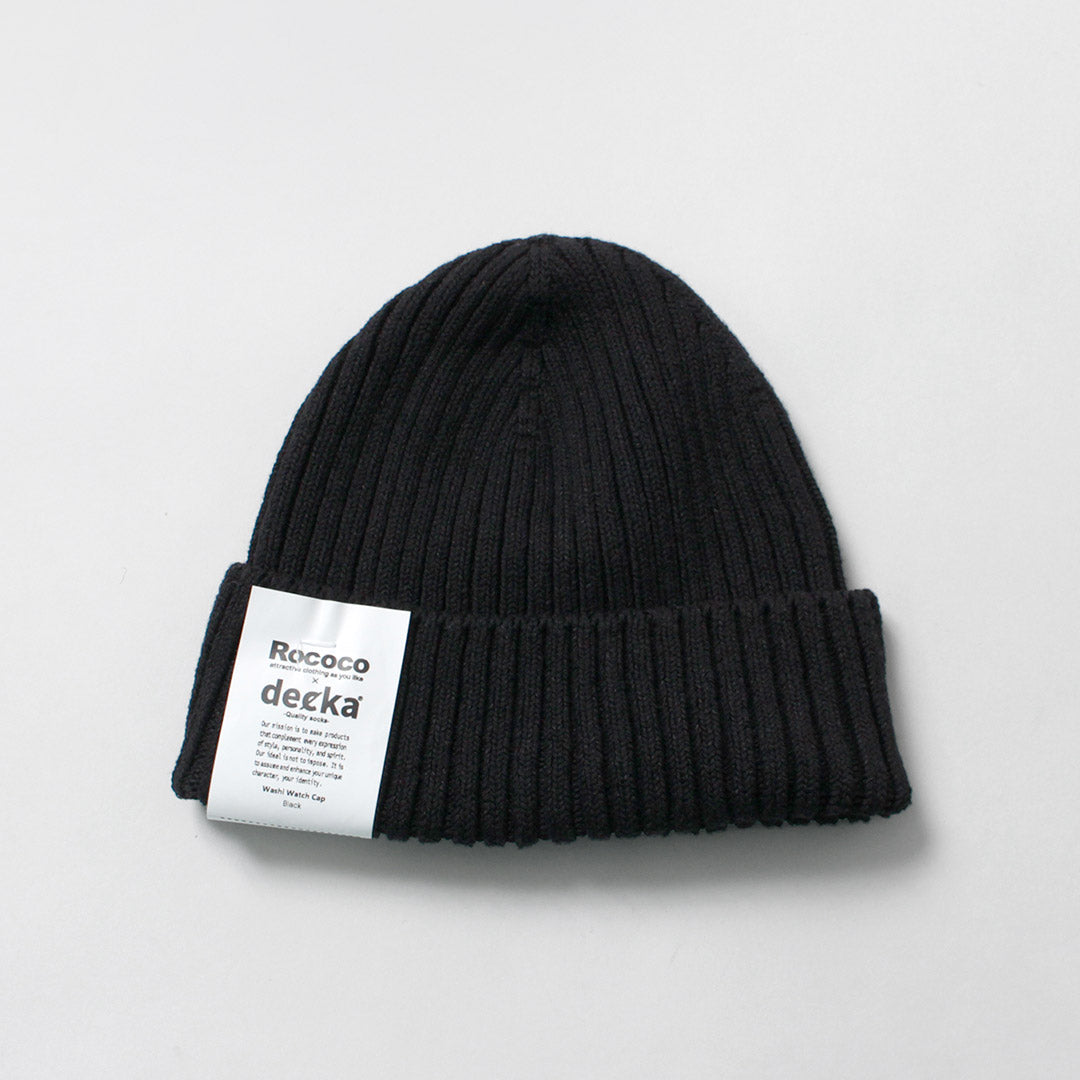 DECKA QUALITY SOCKS / Washi × Cotton Knit Cap
