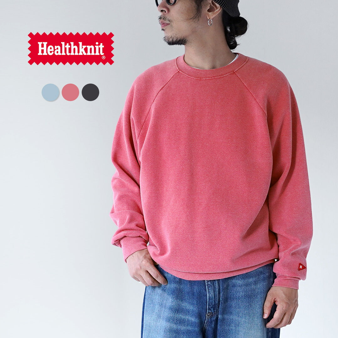 HEALTHKNIT / Sweat ras du cou classique (finition vintage)