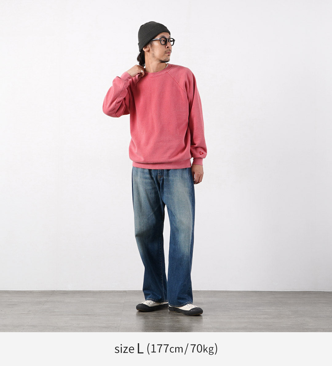 HEALTHKNIT / Sweat ras du cou classique (finition vintage)