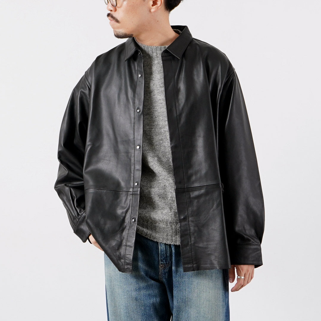 SUNNY SPORTS / Leather Shirt Jacket