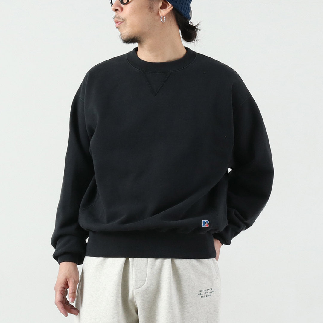 REMI RELIEF / Sudadera exclusiva de algodón con cuello redondo Russell Athletic Body Pro procesada SP
