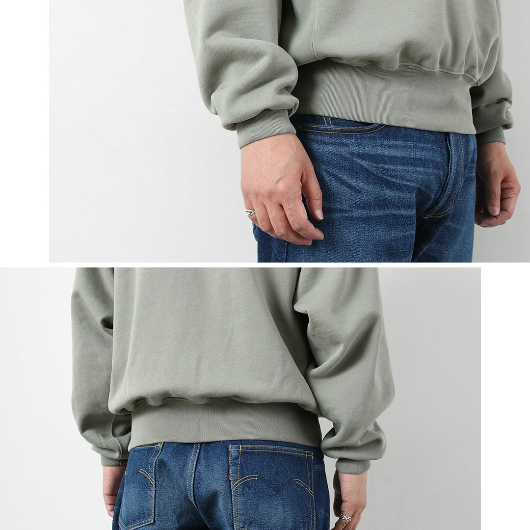 REMI RELIEF / Sudadera exclusiva de algodón con cuello redondo Russell Athletic Body Pro procesada SP