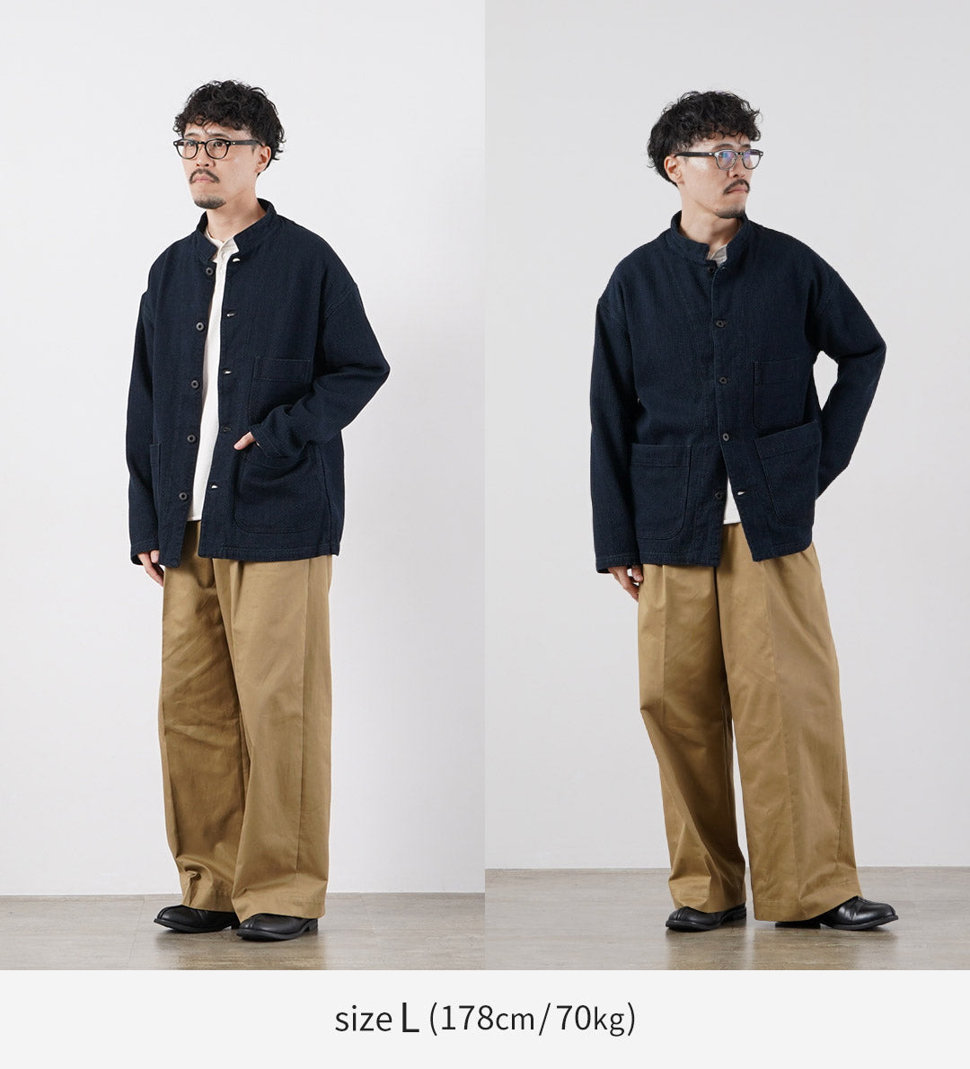 FOB FACTORY / F2468 Veste Sashiko Indigo