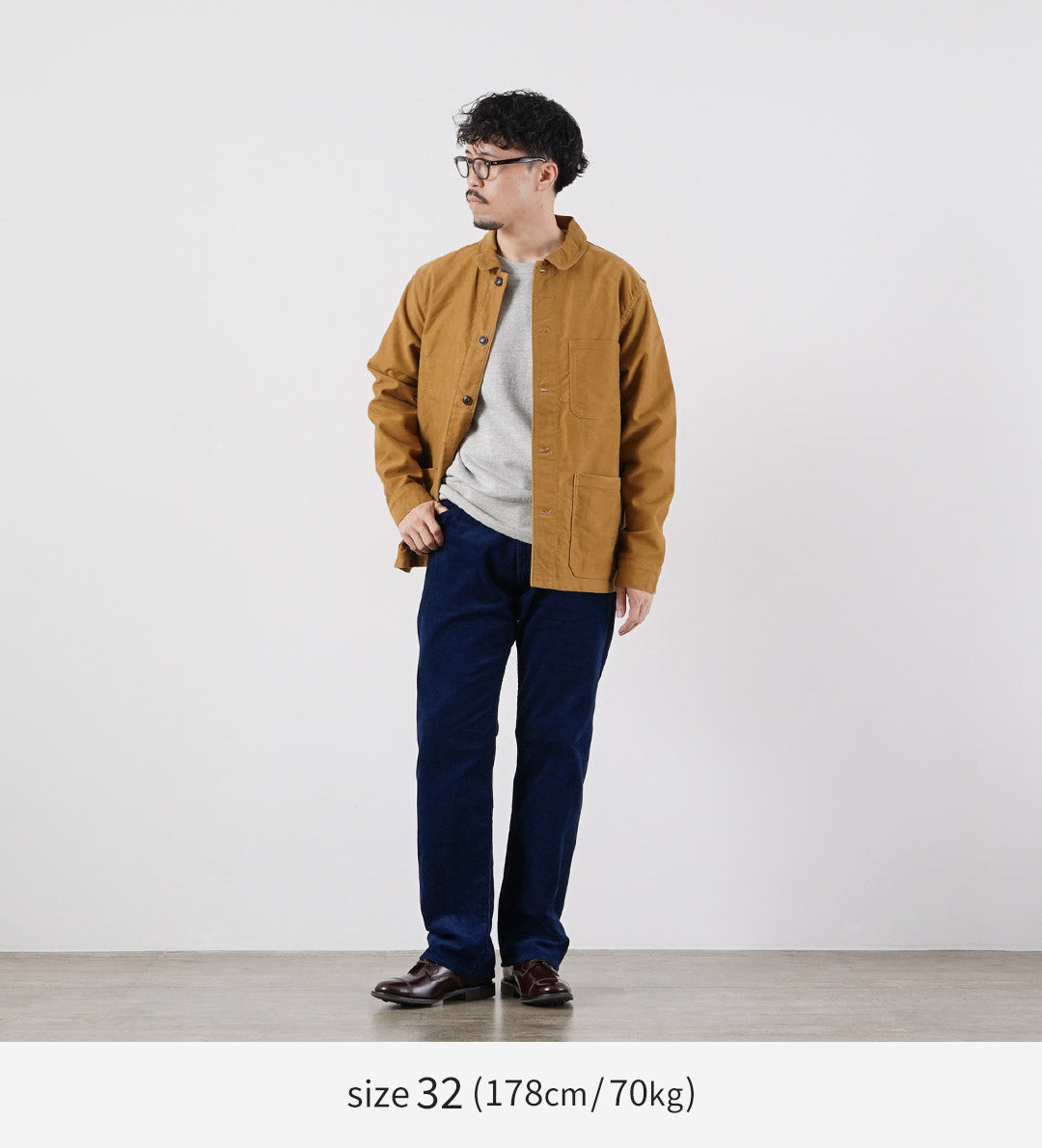 FOB FACTORY / F1154 Indigo Corduroy 5-Pocket Pants