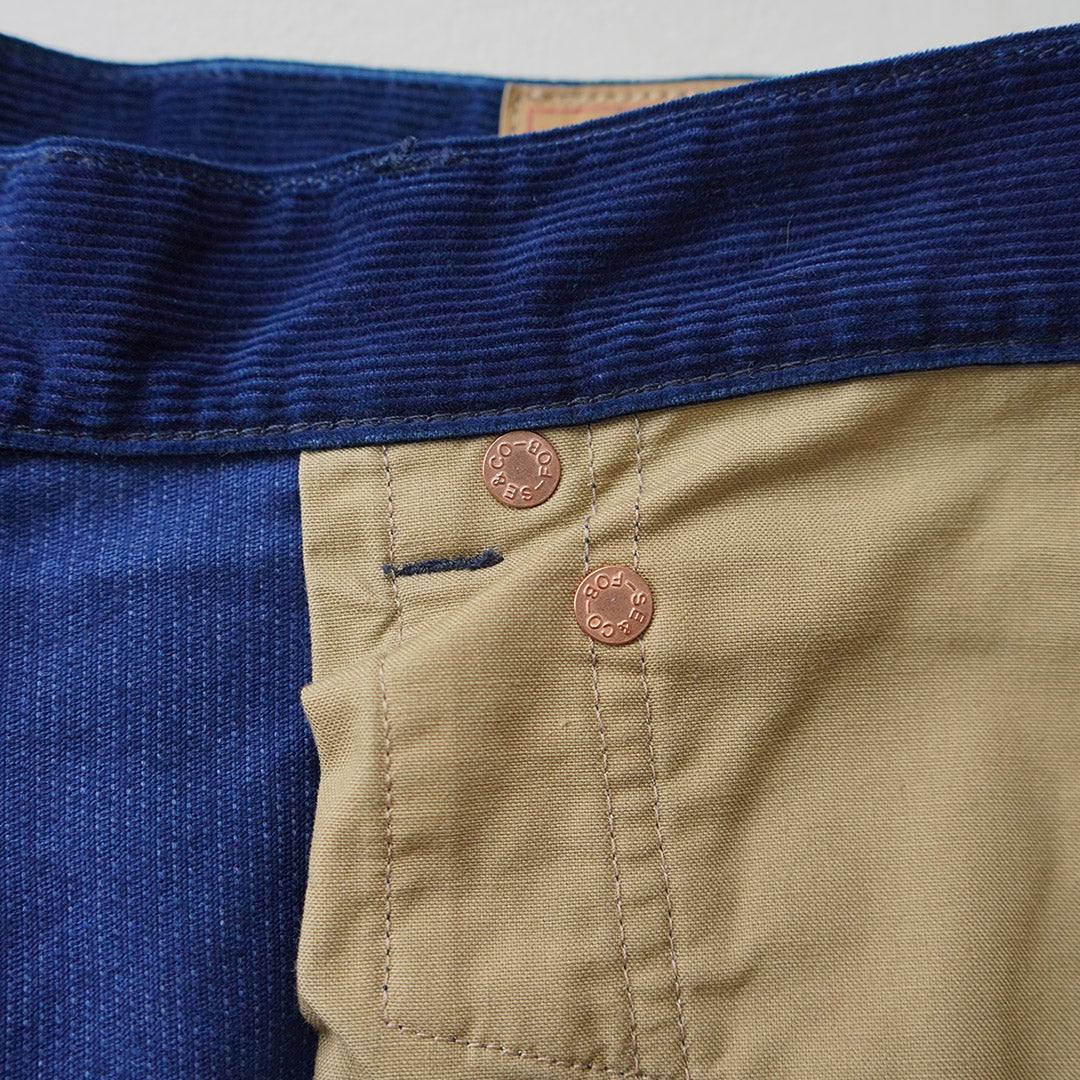 FOB FACTORY / F1154 Indigo Corduroy 5-Pocket Pants