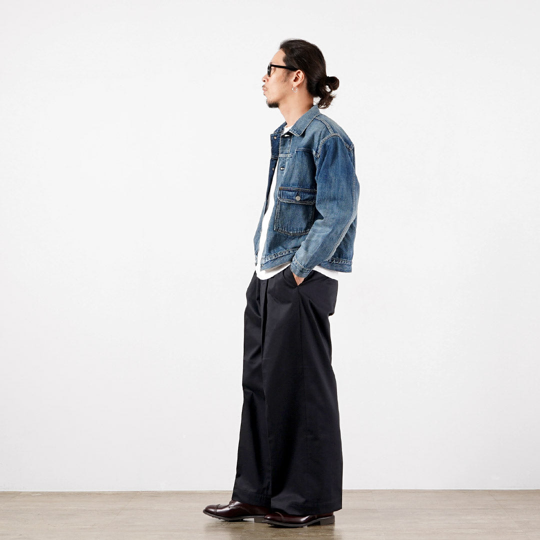 UNIVERSAL PRODUCTS. / 2-Tuck Wide Chino Trousers