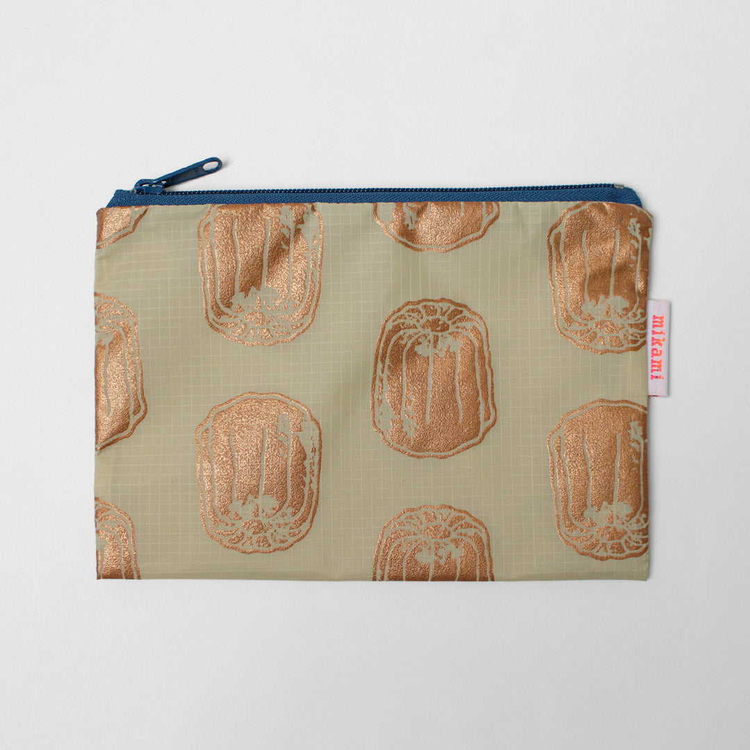 MIKAMI / Hand-Printed Multi-Zip Nylon Pouch