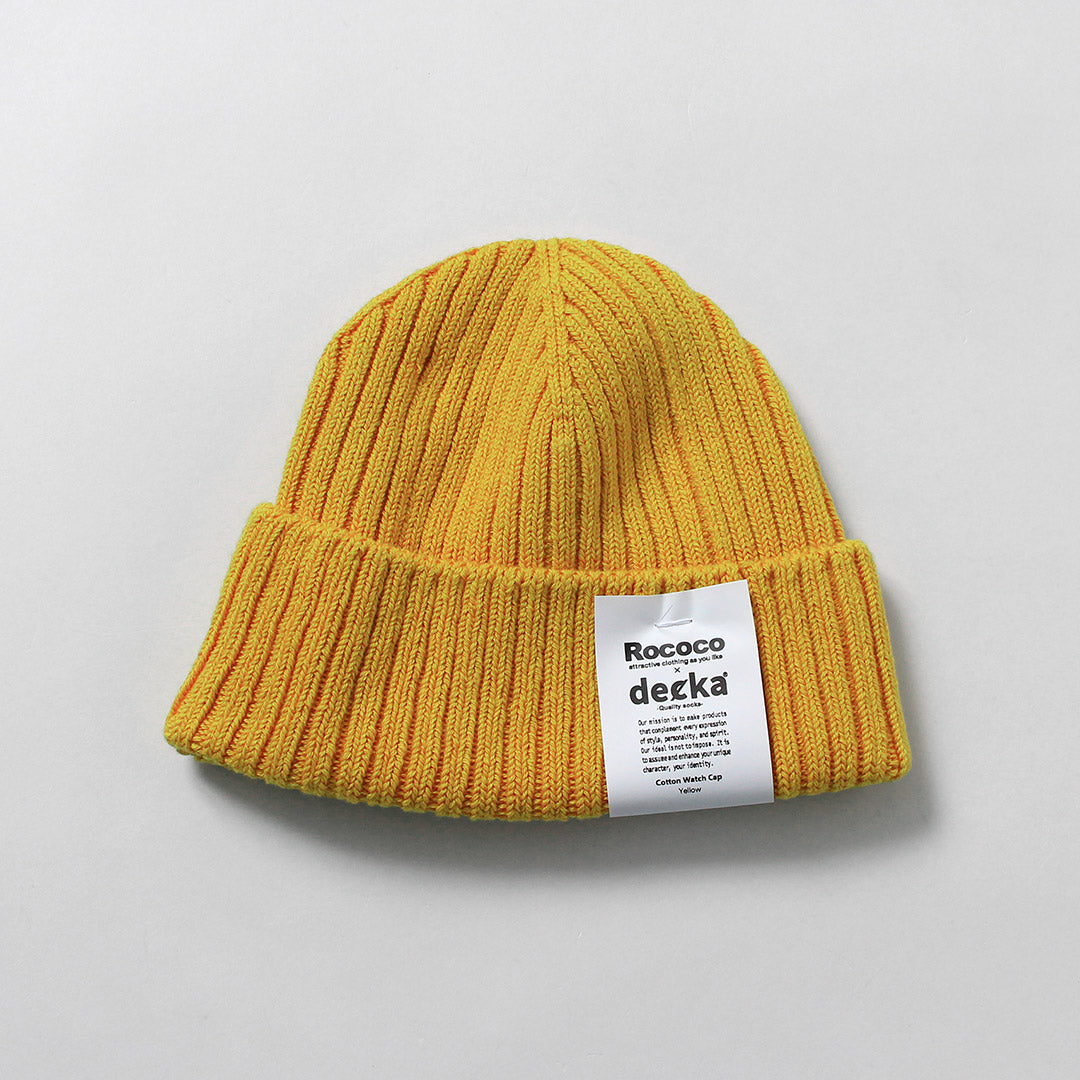 DECKA QUALITY SOCKS / Cotton 100 Knit Cap