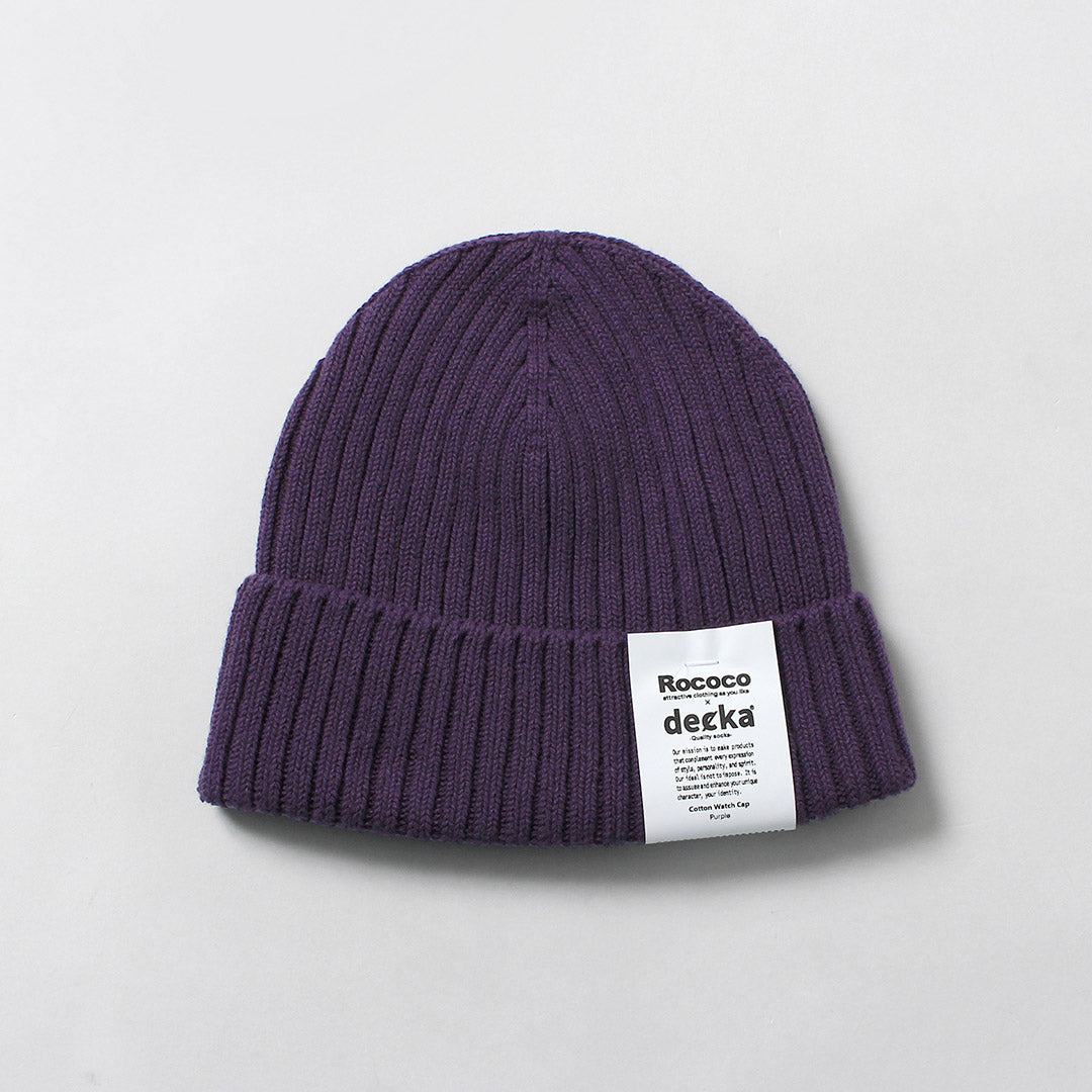 DECKA QUALITY SOCKS / Cotton 100 Knit Cap