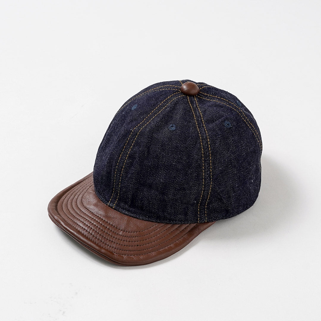 HIGHER / Selvedge Denim × Leather Brim Cap